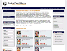 Tablet Screenshot of footballcardsuk.com